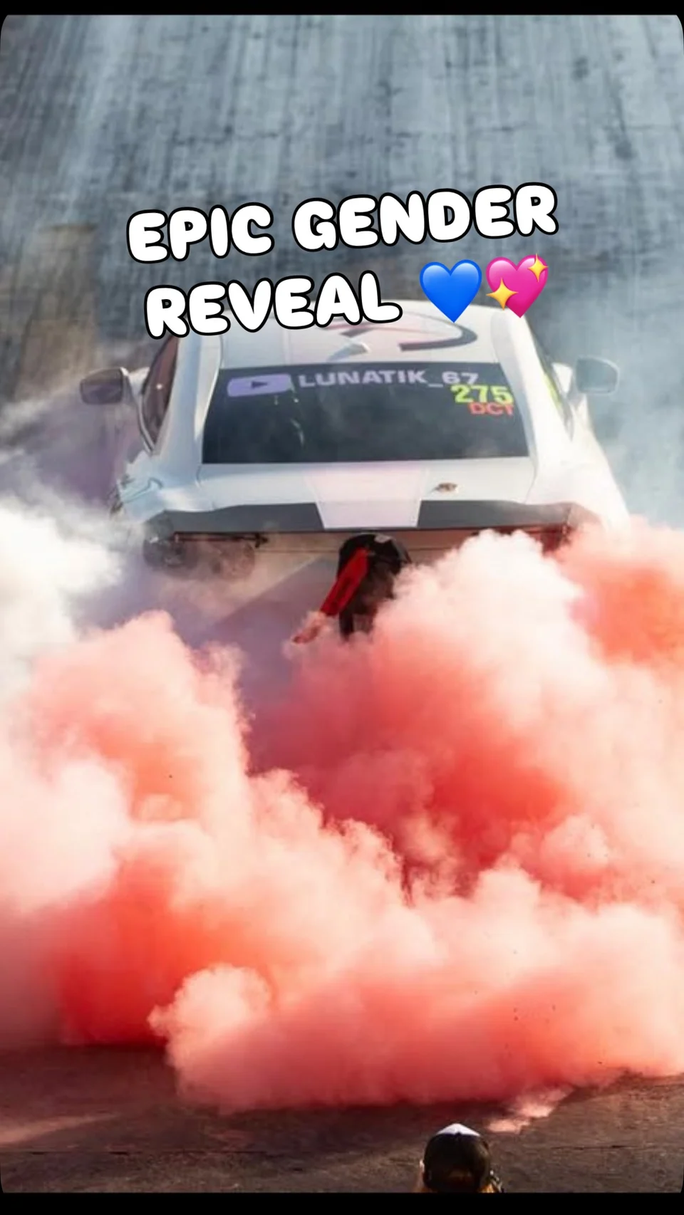 Most EPIC gender Reveal 💙💖 so happy to be a part of it texasmotorplex 🙏 tx2k